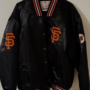 San Francisco Giants Authentic Satin Retro Batting Practice Jacket!!!